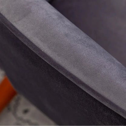 Luxury Tufted Velvet Accent Lounge Chair with Gold Finish Legs – Modern Designer Armchair for Living Room & Bedroom